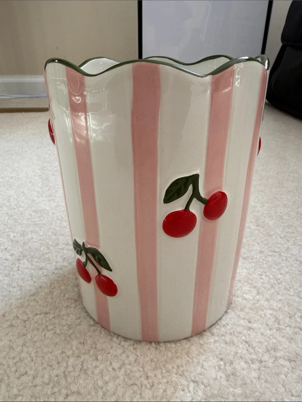 Cherry ceramic utensil holder, Target Bullseye Playground